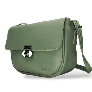 Girls Leather Shoulder Bag  Teal Color Crossbody Cell Phone Purse Small Satchel Handbag for Women