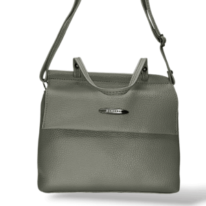 Slate Blue Leather Half Flip Sling Bag